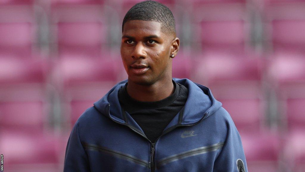 Odel Offiah was at Tynecastle on Thursday to watch Hearts beat Rosenborg