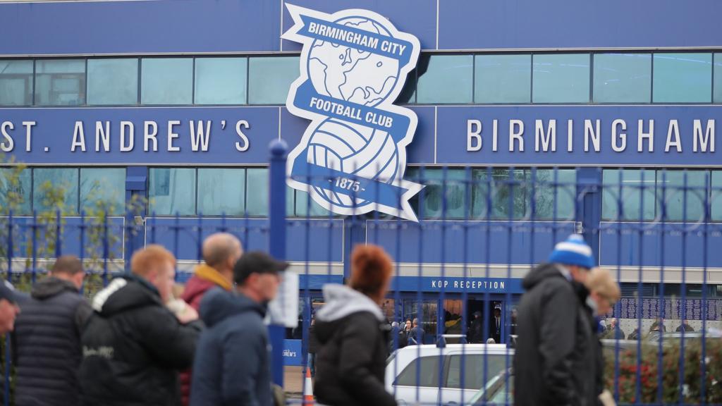 Birmingham fans walk into St Andrew's