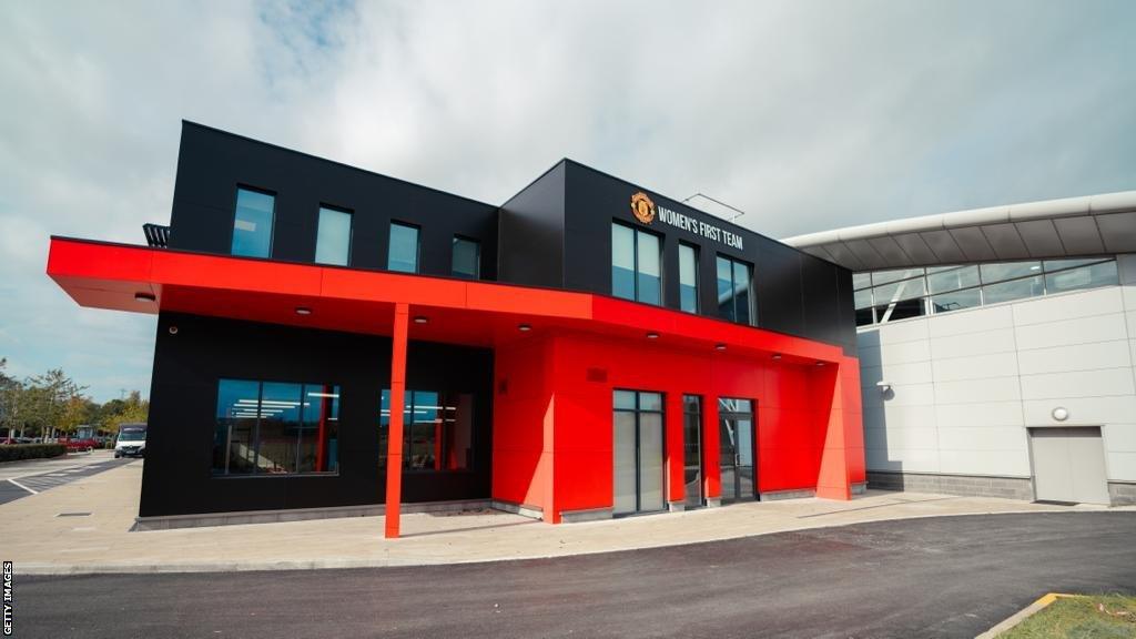 Manchester United's women's training facility at Carrington