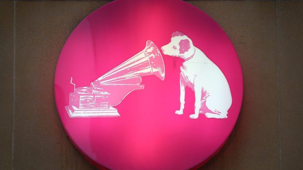 The HMV logo