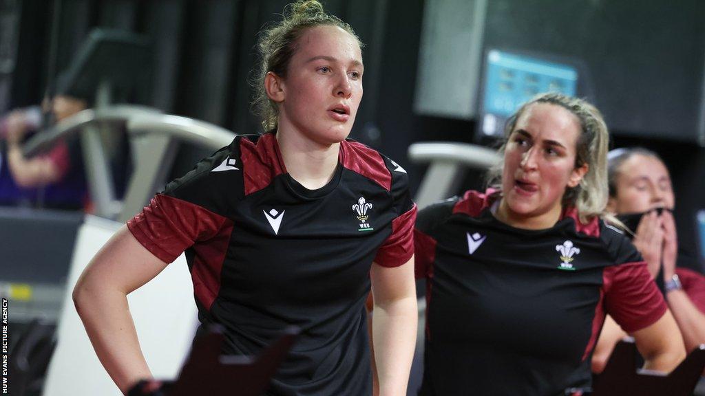 Jenny Hesketh and Courtney Keight in Wales camp