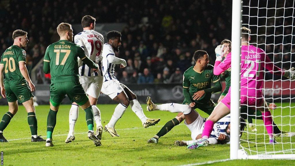 Cedric Kipre scores for West Brom