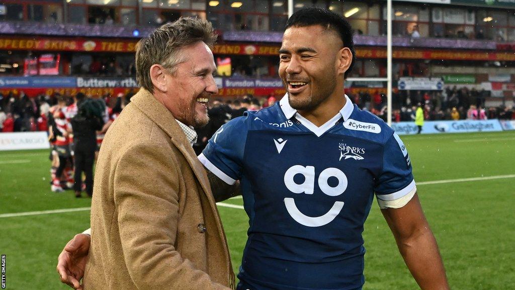 Manu Tuilagi and Simon Orange