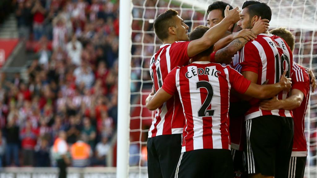 Southampton players celebrate