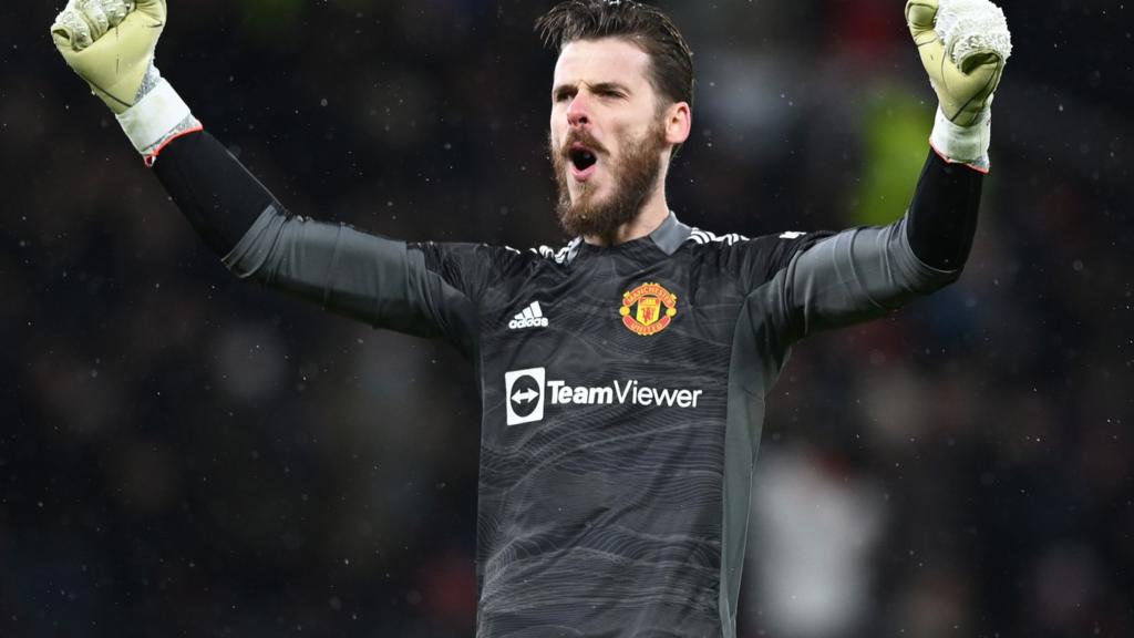 De Gea celebrates