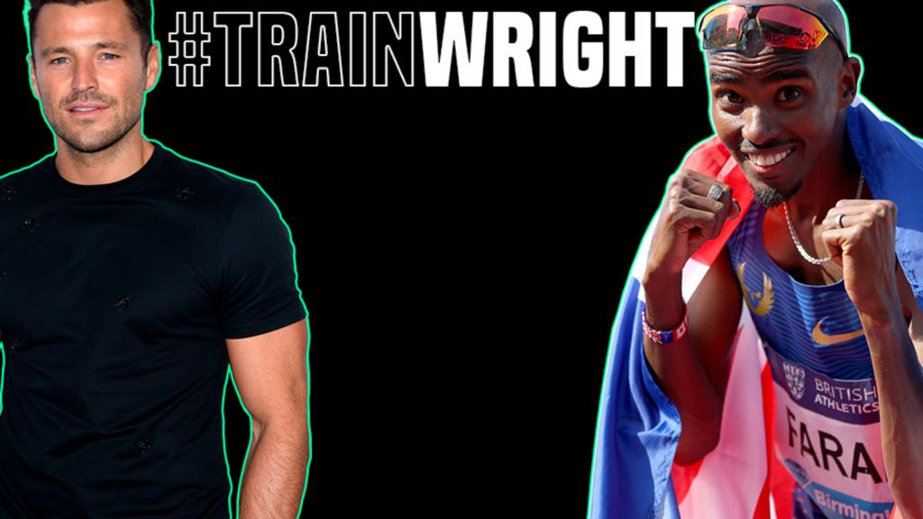 Mark Wright and Mo Farah