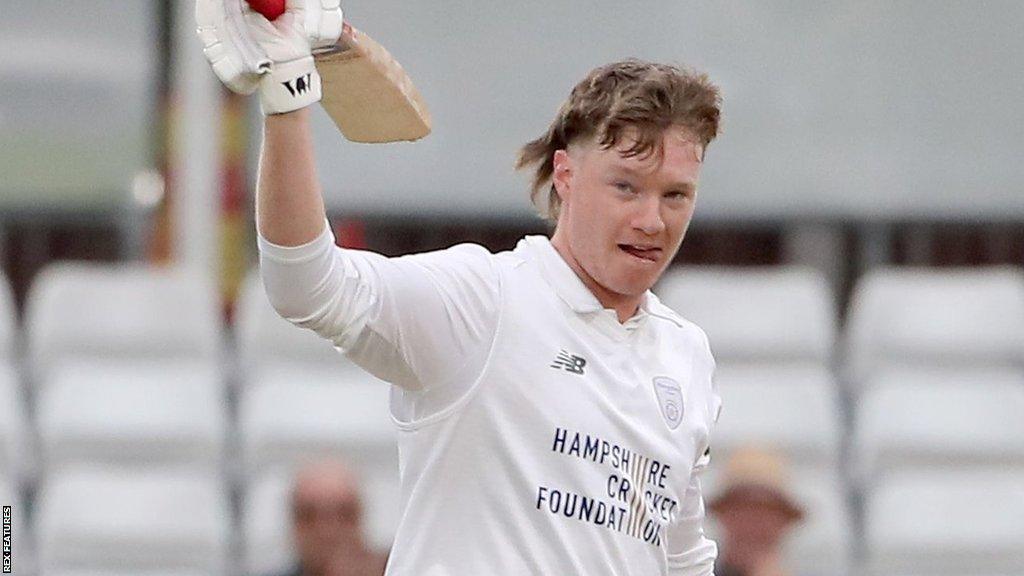 Tom Prest reaches a century for Hampshire