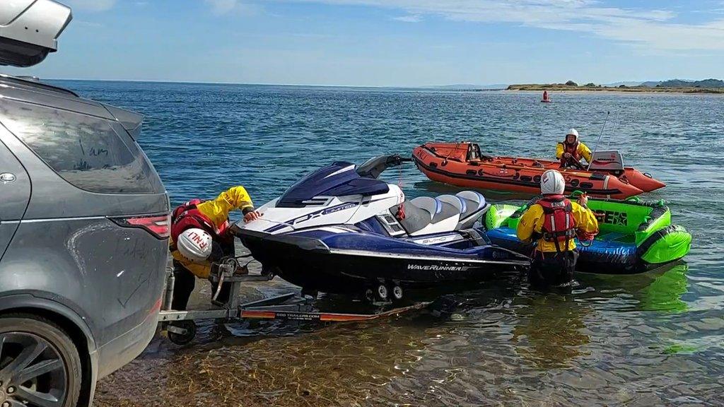 An RNLI rescue