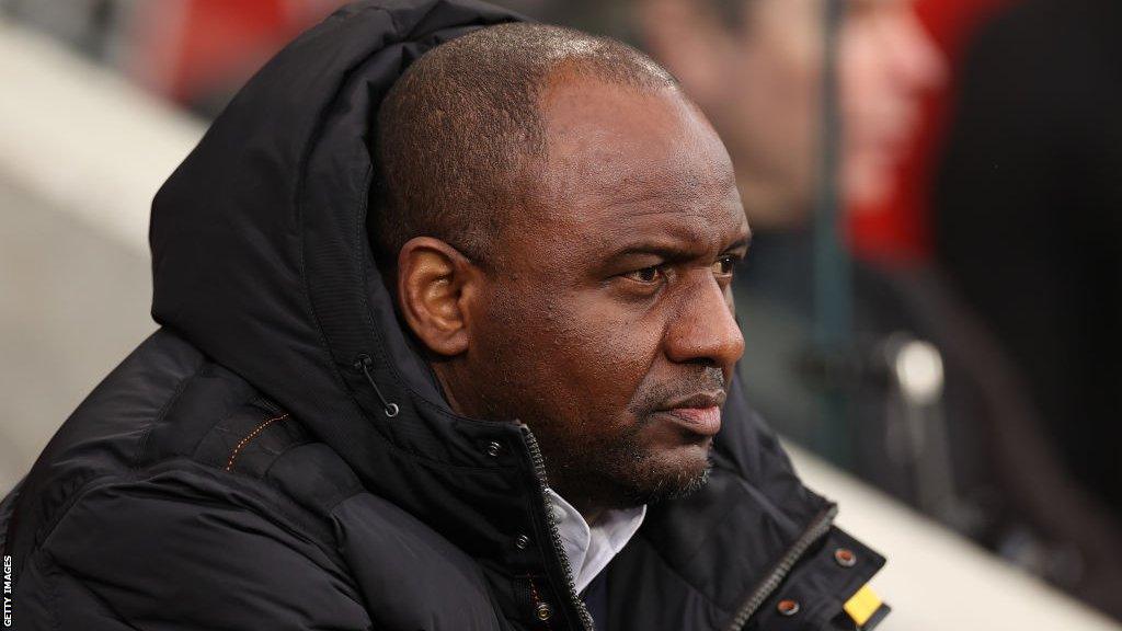 Crystal Palace manager Patrick Vieira