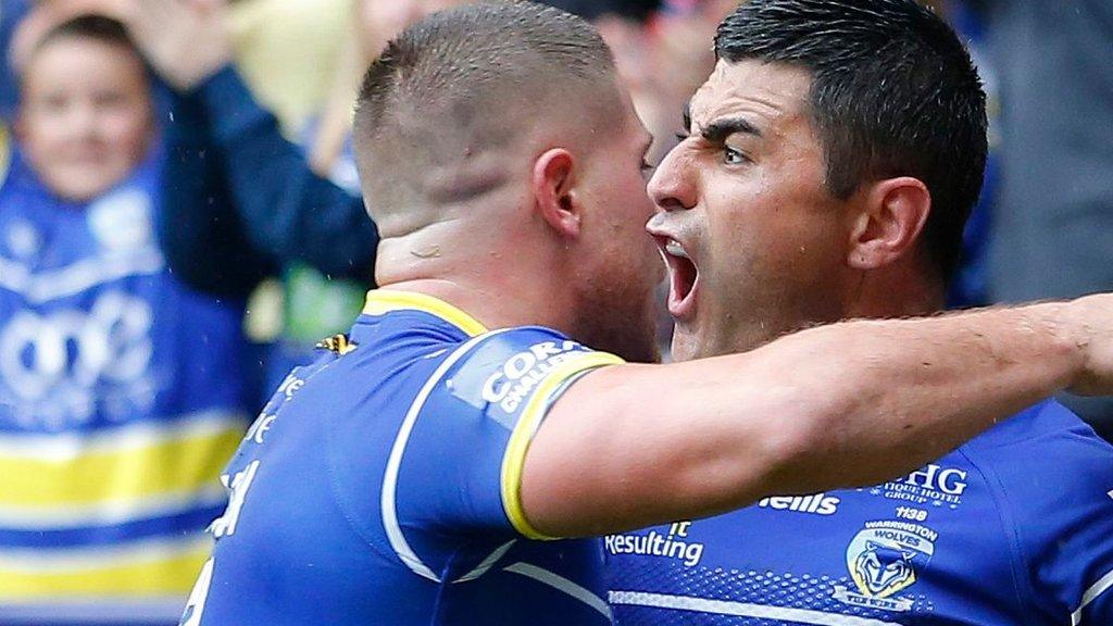 Warrington Wolves celebrate