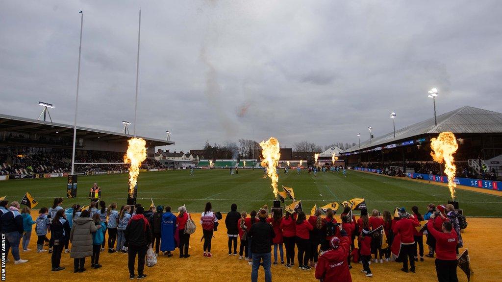 Rodney Parade is also home to Dragons rugby union team