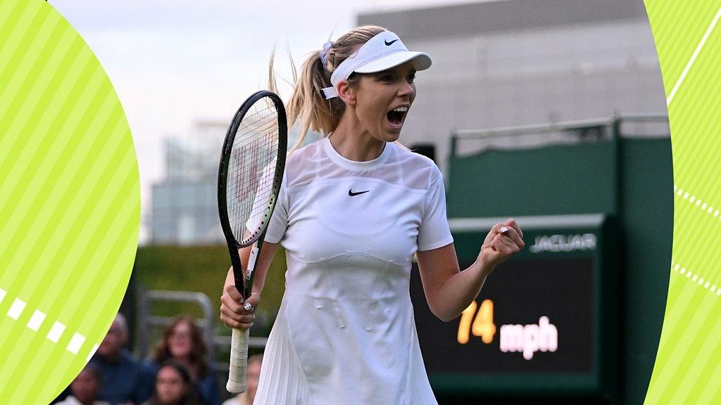 Wimbledon: Katie Boulter beats Clara Burel with 'fantastic