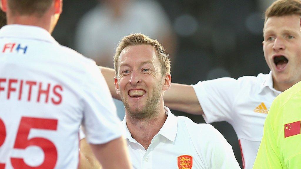 Barry Middleton celebrates scoring