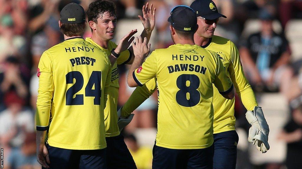 Hampshire paceman John Turner has now taken 20 T20 wickets this season