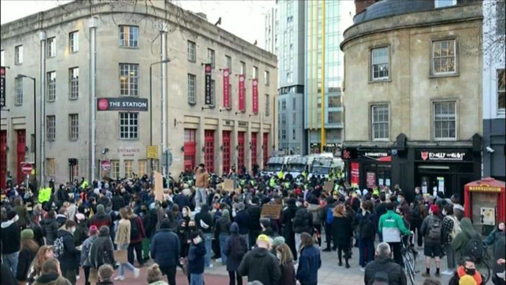 Kill the Bill march in Bristol