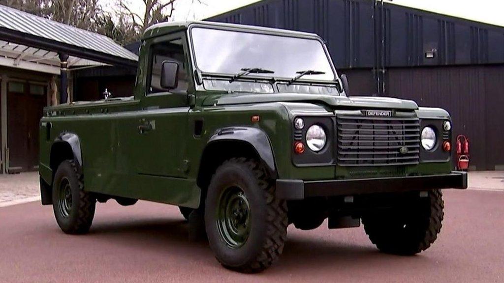 Land Rover hearse