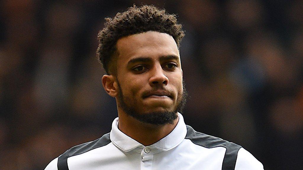 Derby County defender Cyrus Christie