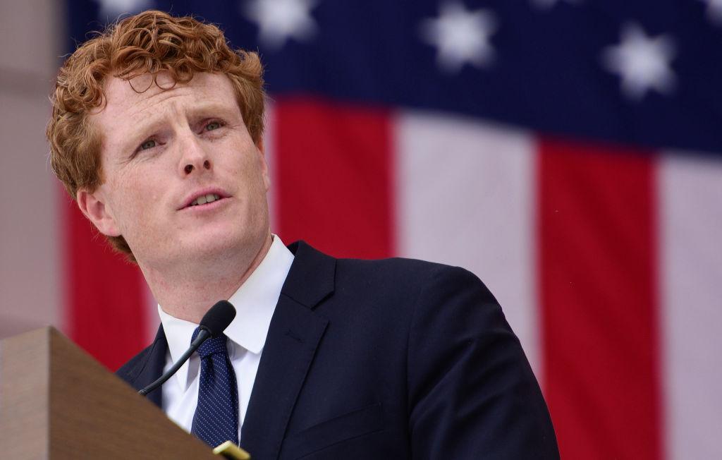 Joe Kennedy III speaks during a Remembrance and Celebration of the Life & Enduring Legacy of Robert F. Kennedy event in June 2018