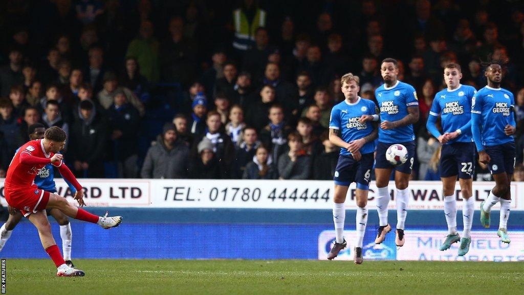 Lewis Wing scores for Wycombe