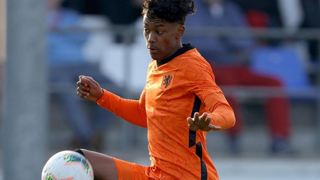 Jaydon Slorry of Netherlands U17