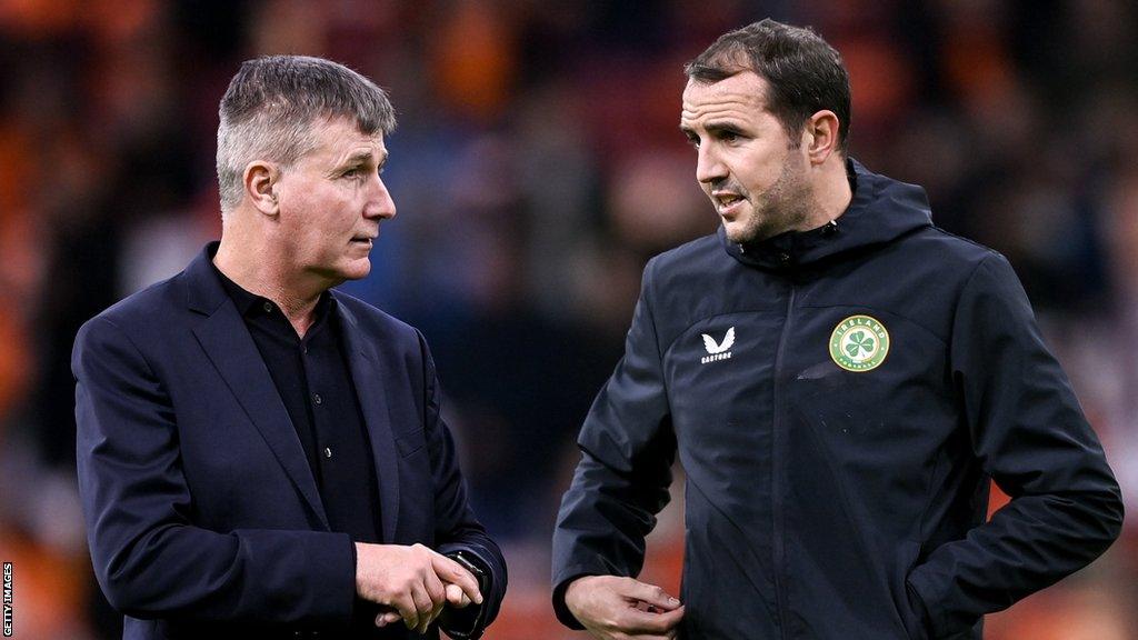 Stephen Kenny and John O'Shea