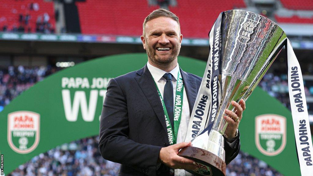 Ian Evatt guided Bolton Wanderers to victory in the Papa Johns Trophy final at Wembley this season