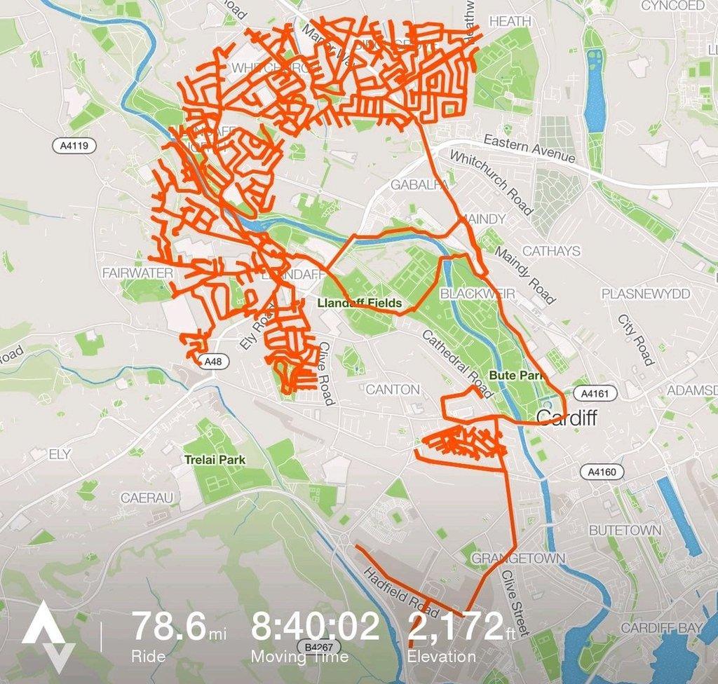 Strava art