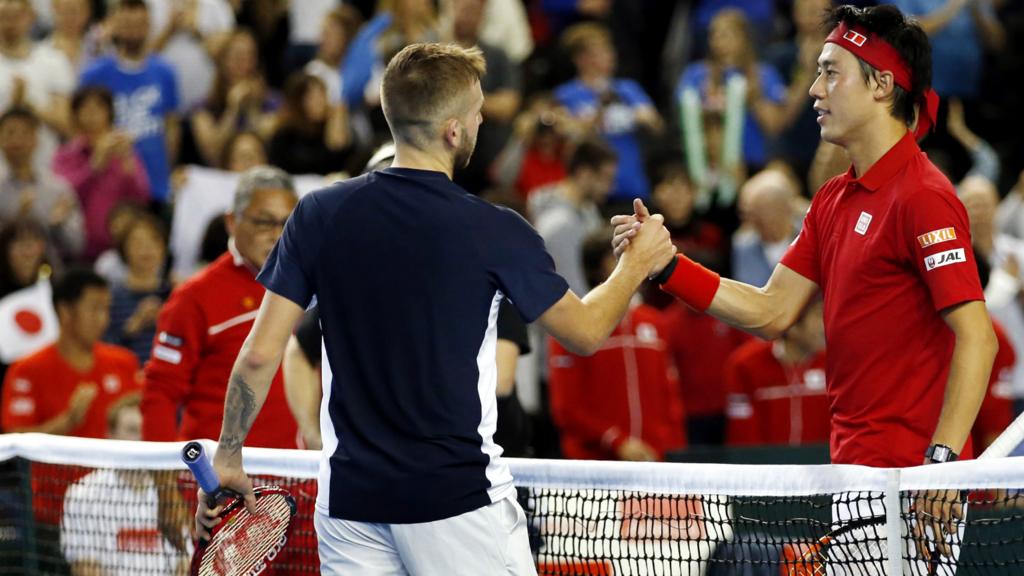 Dan Evans and Kei Nishikori