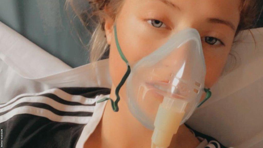 Roha Hudson in hospital