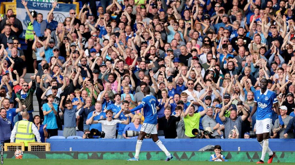 Everton celebrate