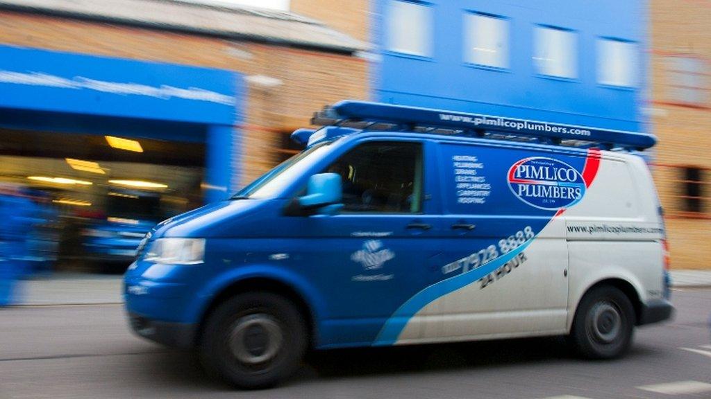 Pimlico Plumbers van