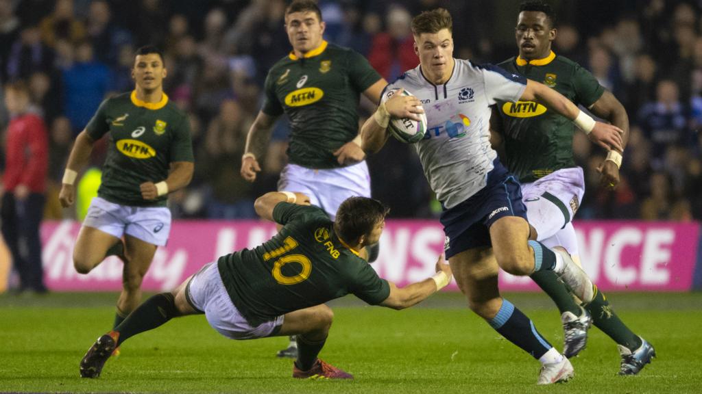 Huw Jones breaks through