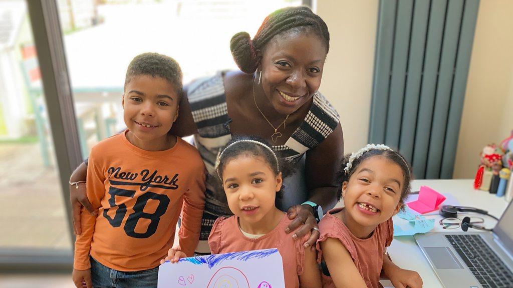 Sarah Essilfie-Quaye and her children