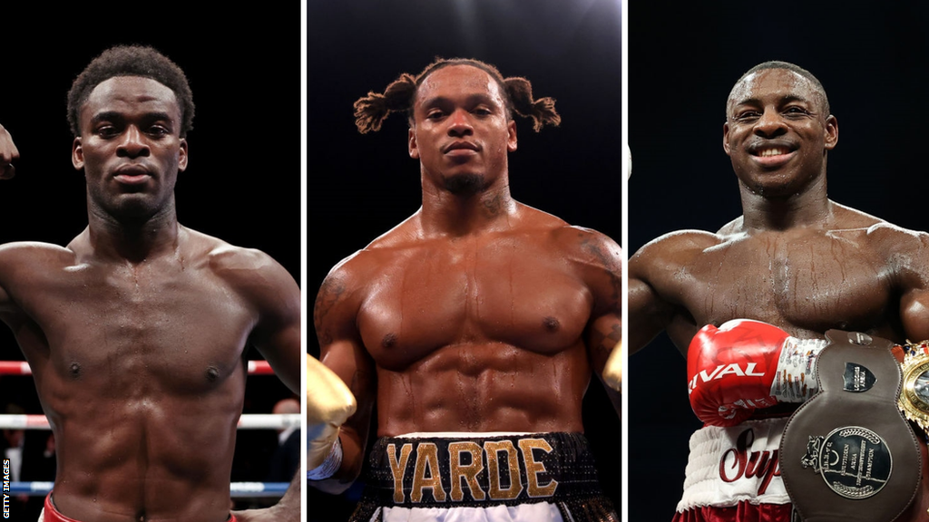 Split image of Joshua Buatsi, Anthony Yarde and Dan Azeez