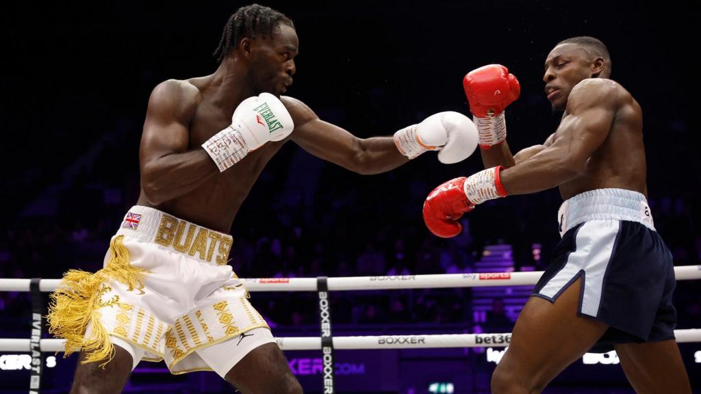 Joshua Buatsi punches Dan Azeez