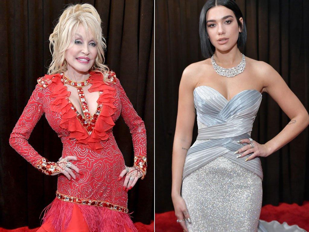 Dolly Parton and Dua Lipa