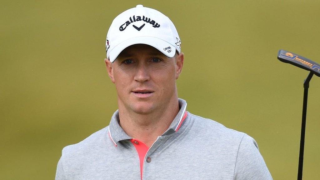 Alex Noren celebrates his Scottish Open victory