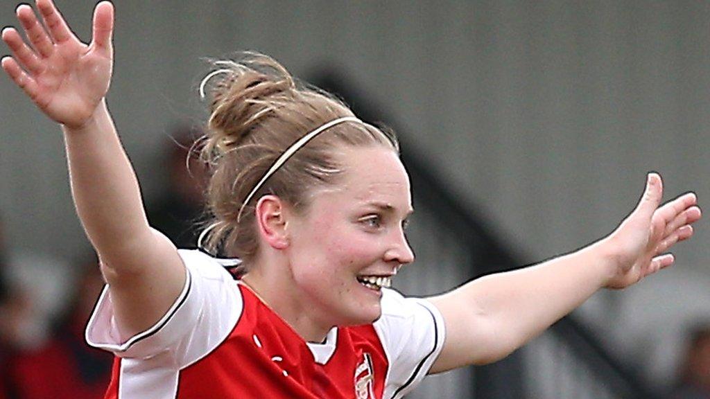 Arsenal's Kim Little celebrates