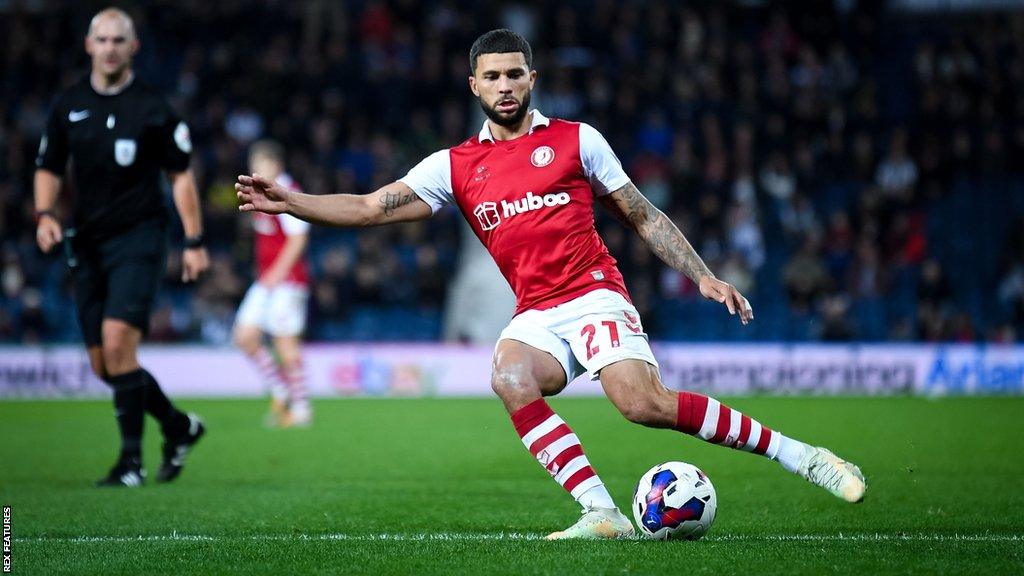 Nahki Wells playing for Bristol City