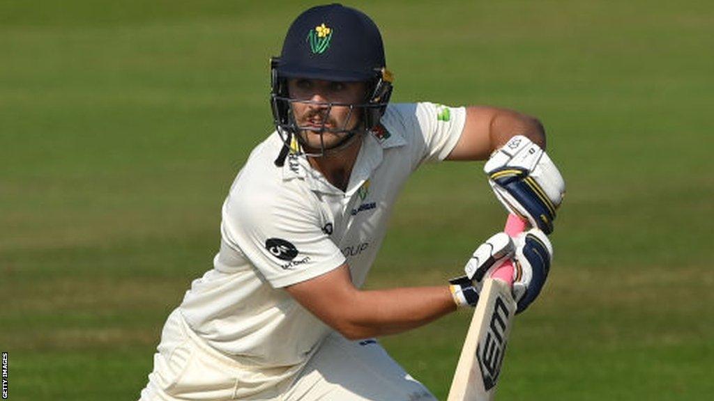 Kiran Carlson in action for Glamorgan