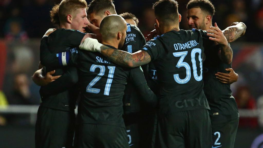 City celebrate second goal