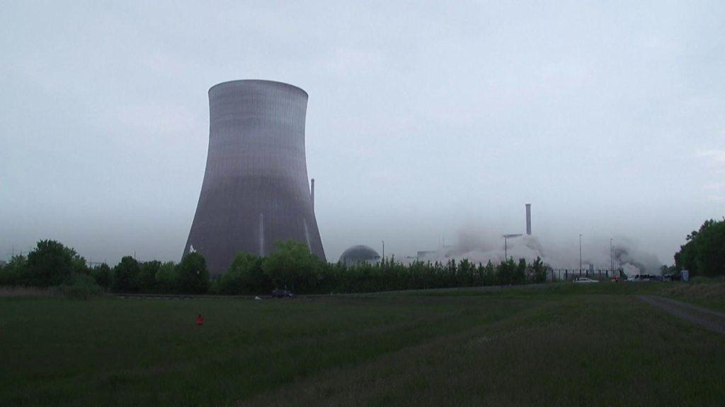 Cooling tower demolition