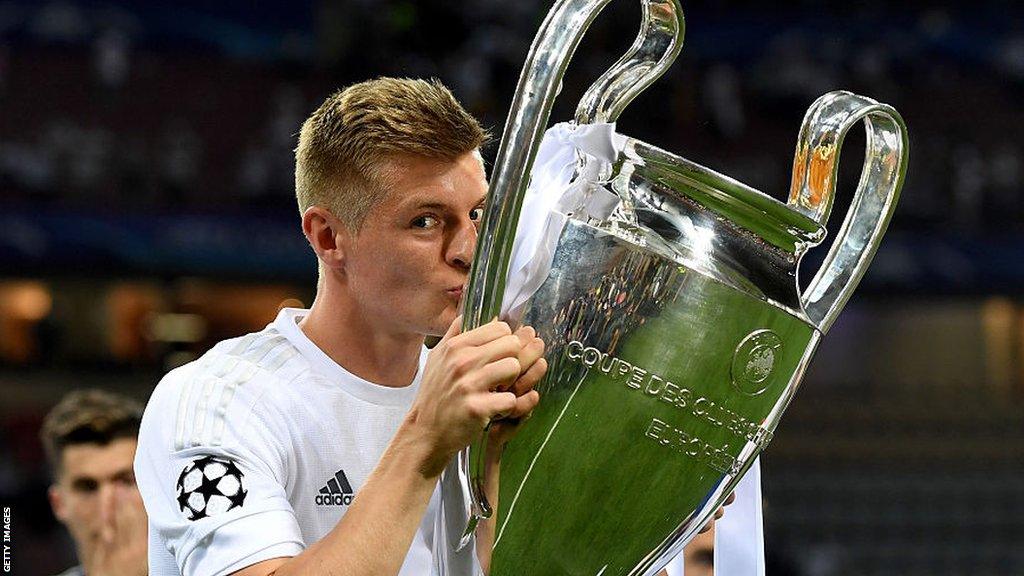 Real Madrid midfielder Toni Kroos