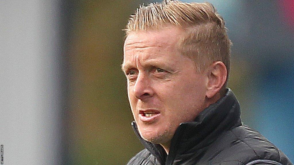 Garry Monk watches from the touchline