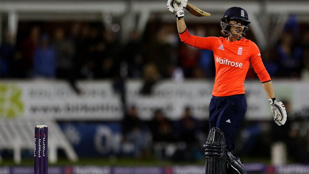 Sarah Taylor celebrates