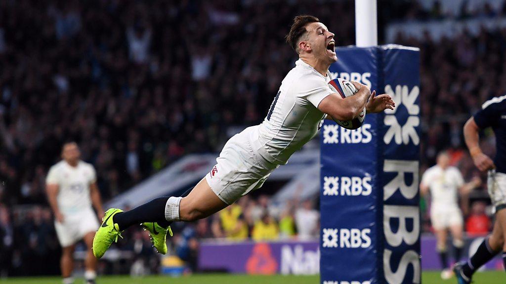 England thrash Scotland to claim the Six Nations title