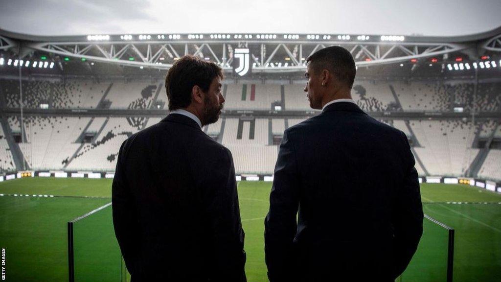 Andrea Agnelli and Cristiano Ronaldo