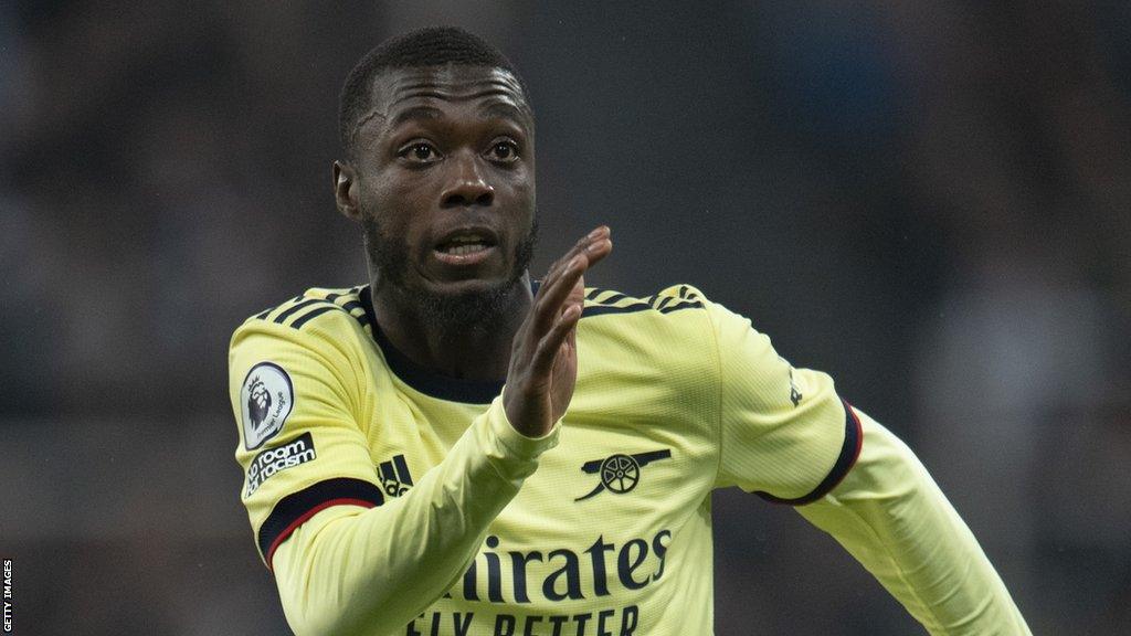 Former Arsenal winger Nicolas Pepe