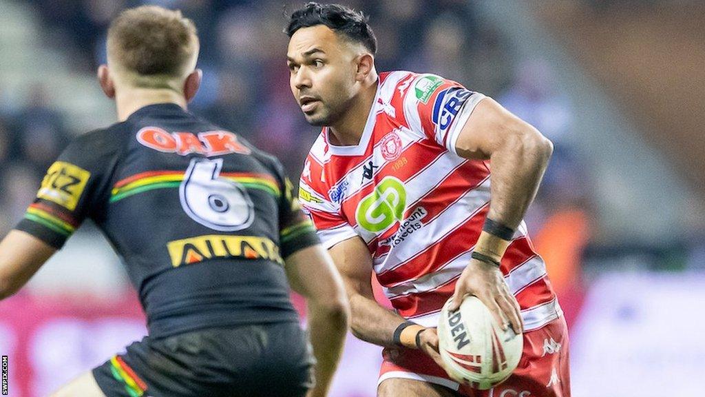 Rugby League - Betfred World Club Challenge - Wigan Warriors v Penrith Panthers - DW Stadium, Wigan, England - Bevan French.