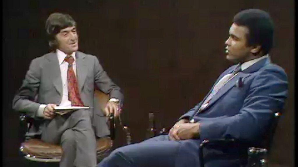 Broadcaster Sir Michael Parkinson's 1971 interview with Muhammad Ali became the stuff of chat show legend.